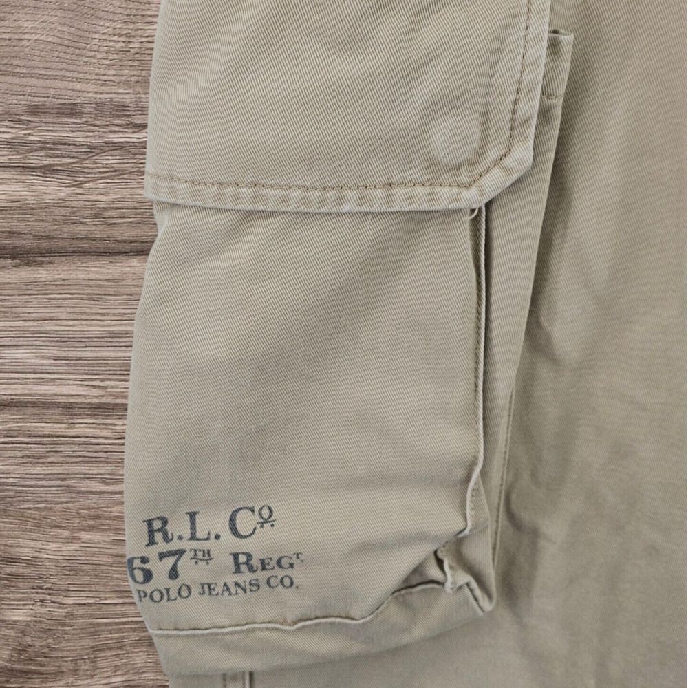 Vintage Ralph Lauren Polo Jeans Co Pants Men Size 36 Authentic Military Trousers - Picture 5 of 12